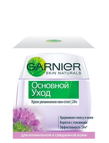 Garnier Крем для лица увлажнение нон-стоп с экстрактом репейника
